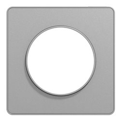 Plaque de finition Odace Touch S530802 Aluminium 1 poste
