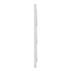 Plaque de finition Odace Touch S520816M Blanc et bois nordique 3 postes verticaux