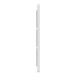 Plaque de finition Odace Touch S520816L Bronze brossé et blanc 3 postes verticaux