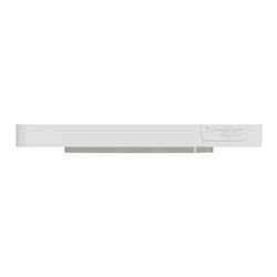 Plaque de finition Odace Touch S520816L Bronze brossé et blanc 3 postes verticaux