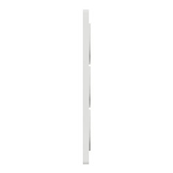 Plaque de finition Odace Touch S520816L Bronze brossé et blanc 3 postes verticaux