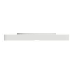 Plaque de finition Odace Touch S520816J Aluminium brossé et blanc 3 postes verticaux