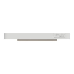 Plaque de finition Odace Touch S520814N Blanc et bois naturel 2 postes verticaux