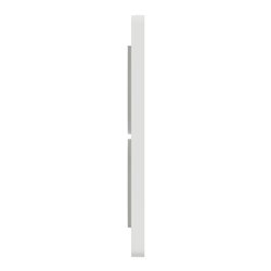 Plaque de finition Odace Touch S520814L Bronze brossé et blanc 2 postes verticaux