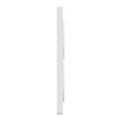 Plaque de finition Odace Touch S520814 Blanc 2 postes verticaux