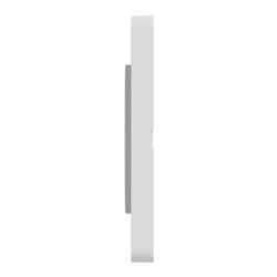 Plaque de finition Odace Touch S520808U Blanc et pierre galet 4 postes