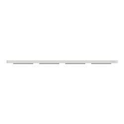 Plaque de finition Odace Touch S520808U Blanc et pierre galet 4 postes
