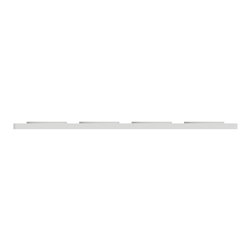Plaque de finition Odace Touch S520808U Blanc et pierre galet 4 postes