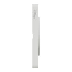 Plaque de finition Odace Touch S520808U Blanc et pierre galet 4 postes