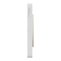 Plaque de finition Odace Touch S520808N Blanc et bois naturel 4 postes