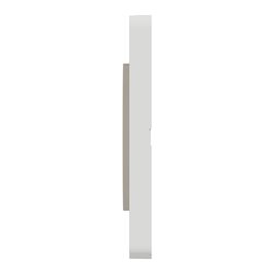 Plaque de finition Odace Touch S520808N Blanc et bois naturel 4 postes