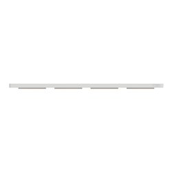 Plaque de finition Odace Touch S520808N Blanc et bois naturel 4 postes
