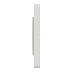 Plaque de finition Odace Touch S520808M Blanc et bois nordique 4 postes