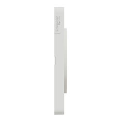 Plaque de finition Odace Touch S520808M Blanc et bois nordique 4 postes