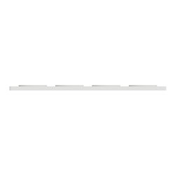 Plaque de finition Odace Touch S520808L Bronze brossé et blanc 4 postes