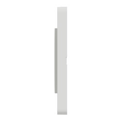 Plaque de finition Odace Touch S520808 Blanc 4 postes