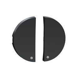 2 demi enjoliveur anthracite livré sans LED Odace S540298 Anthracite 