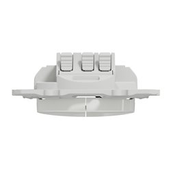 Bouton poussoir double Odace S520216 Blanc brillant 