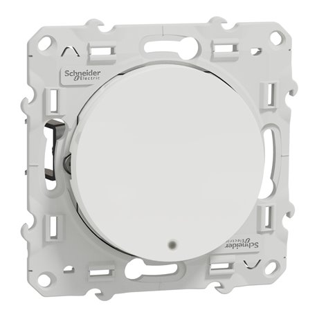 Bouton poussoir lumineux sans marquage Odace S525276 Blanc brillant Bouton poussoir lumineux sans marquage Odace S525276 Blanc brillant