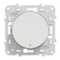 Bouton poussoir lumineux sans marquage Odace S525276 Blanc brillant 