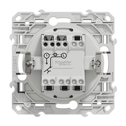Bouton poussoir lumineux sans marquage Odace S525276 Blanc brillant 