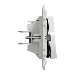 Bouton poussoir lumineux sans marquage Odace S525276 Blanc brillant 