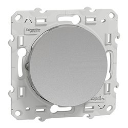 Bouton poussoir Odace S530206 Aluminium 