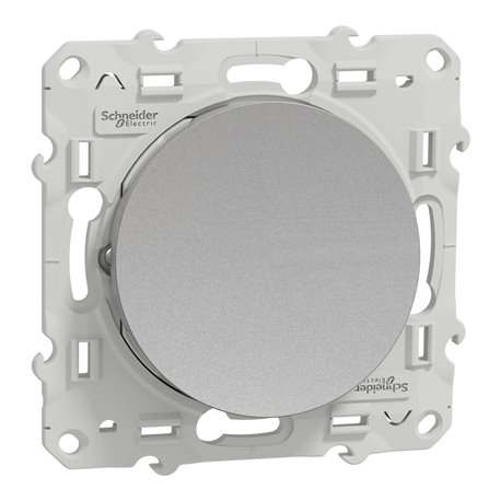 Bouton poussoir Odace S530206 Aluminium Bouton poussoir Odace S530206 Aluminium