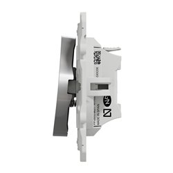 Bouton poussoir Odace S530206 Aluminium 