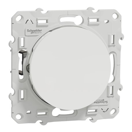 Bouton poussoir sans marquage Odace S525206 Blanc brillant Bouton poussoir sans marquage Odace S525206 Blanc brillant
