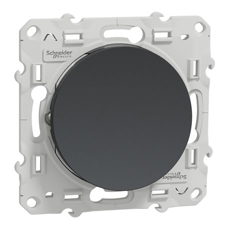 Bouton-poussoir à fermeture Odace S540206 Anthracite Bouton-poussoir à fermeture Odace S540206 Anthracite