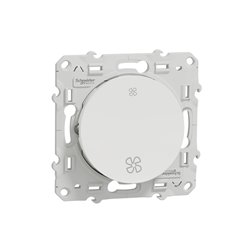 Bouton-poussoir double Odace S520233 Blanc brillant 