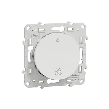 Bouton-poussoir double Odace S520233 Blanc brillant Bouton-poussoir double Odace S520233 Blanc brillant