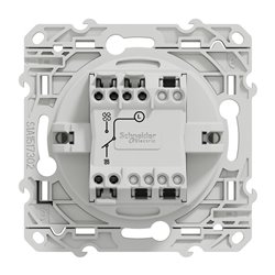 Bouton-poussoir double Odace S520233 Blanc brillant 