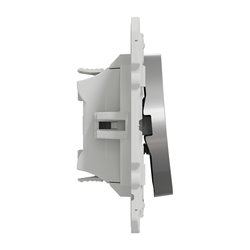 Bouton-poussoir double Odace S530216 Aluminium 