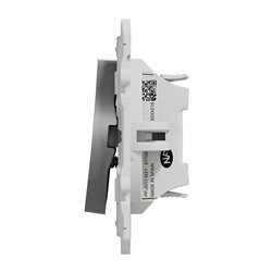 Bouton-poussoir double Odace S530216 Aluminium 