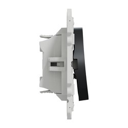 Bouton-poussoir double Odace S540216 Anthracite 