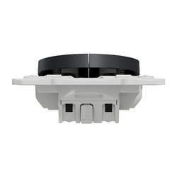 Bouton-poussoir double Odace S540216 Anthracite 