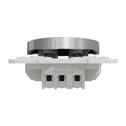 Bouton-poussoir Odace S530266 Aluminium avec porte-étiquette