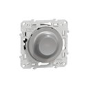 Variateur de lumière universel cablage possible en 2 ou 3 fils Odace S530519 Aluminium 