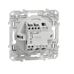 Va-et-vient lumineux ou témoin Odace S530263 Aluminium 