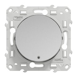 Va-et-vient lumineux ou témoin Odace S530263 Aluminium 