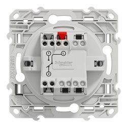 Va-et-vient lumineux ou temoin Odace S510263 Blanc recyclé brillant 