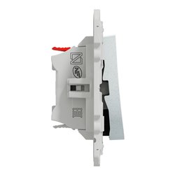 Va-et-vient lumineux ou temoin Odace S510263 Blanc recyclé brillant 
