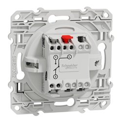 Va-et-vient lumineux ou temoin Odace S510263 Blanc recyclé brillant 