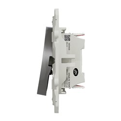 Va-et-vient et bouton poussoir NO/NF Odace S530285 Aluminium 