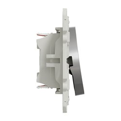 Va-et-vient et bouton poussoir NO/NF Odace S530285 Aluminium 
