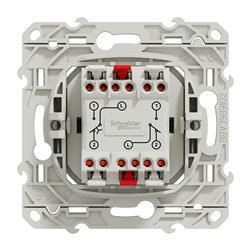 Va-et-vient et bouton poussoir NO/NF Odace S520285 Blanc brillant 