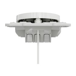 Va-et-vient + va et vient lumineux ou témoin Odace S520273 Blanc brillant 