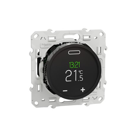 Thermostat programmable écran tactile Odace S520508 Noir 